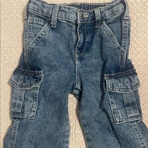 GAP Kids Blue Denim Cargo Jeans